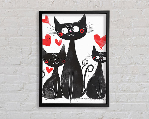 Happy Love Black Cats