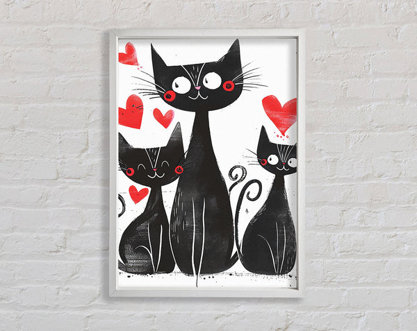 Happy Love White Cats