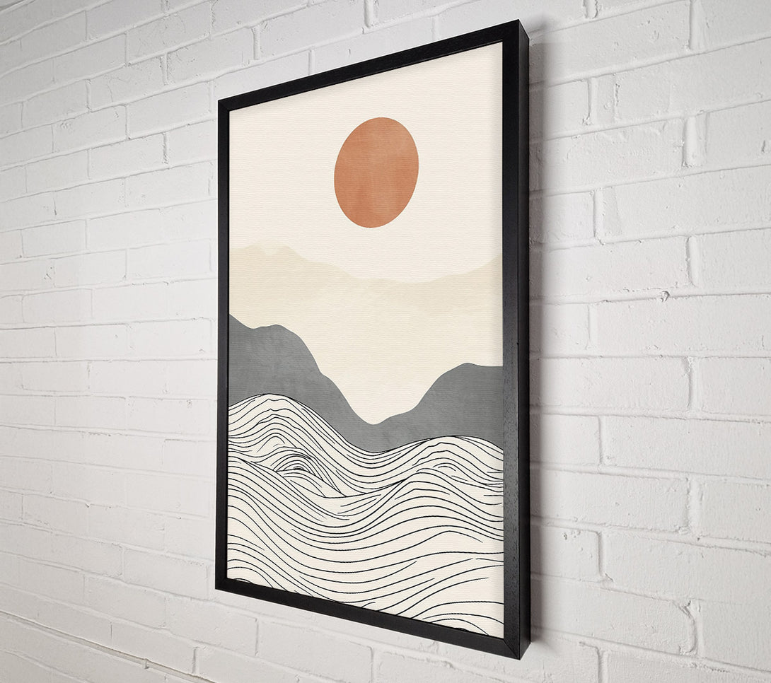  A Canvas Print of Rust-Colored Horizon Canvas Wall Art