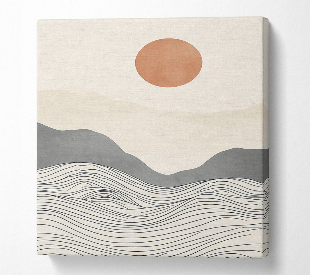  A Canvas Print of Rust-Colored Horizon Canvas Wall Art