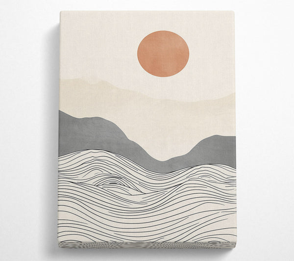  A Canvas Print of Rust-Colored Horizon Canvas Wall Art