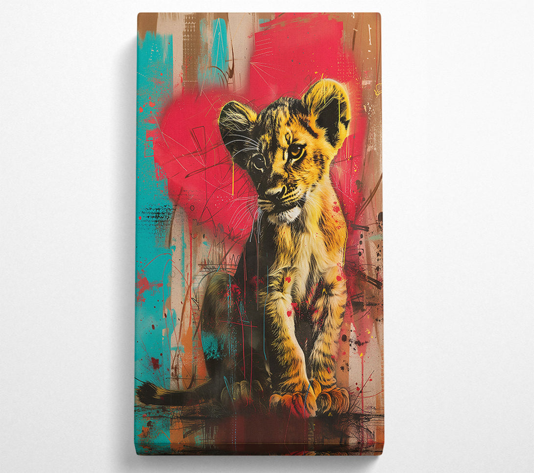  A Canvas Print of Red Cub In The Jungle Canvas Wall Art