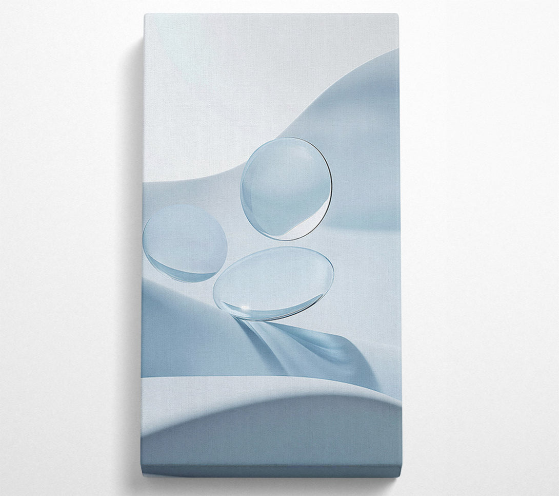  A Canvas Print of Pale Blue Spheres Canvas Art