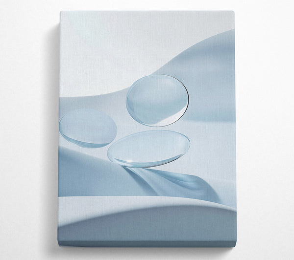  A Canvas Print of Pale Blue Spheres Canvas Art