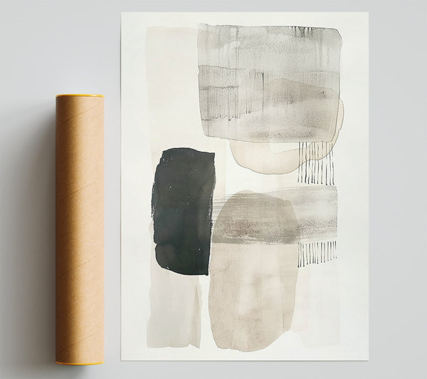 Pale Hues And Lines Giclee Print
