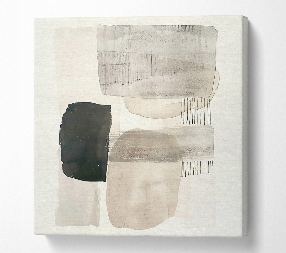  A Canvas Print of Pale Hues And Lines Canvas Art
