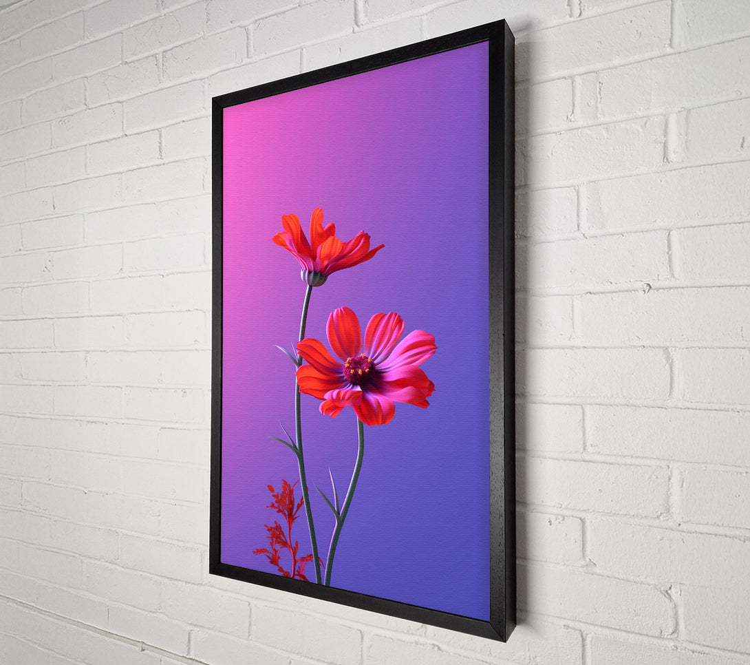  A Canvas Print of Crimson Bloom Dance Canvas Print