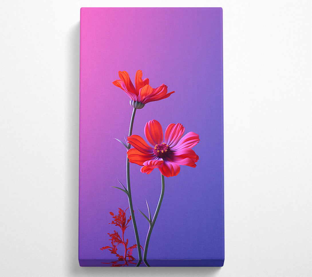  A Canvas Print of Crimson Bloom Dance Canvas Print