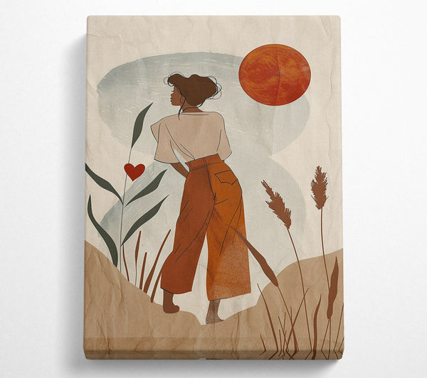  A Canvas Print of Sunset In Rust Canvas Art