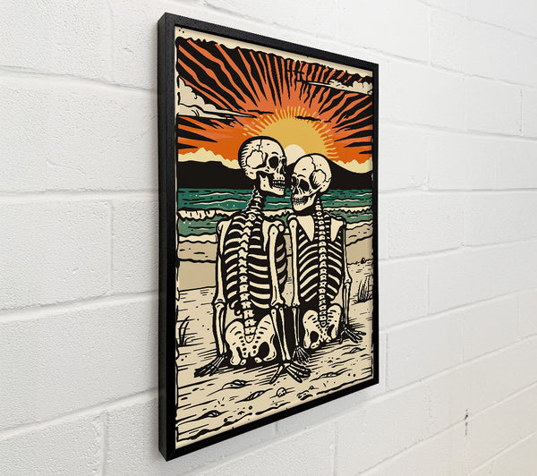 Golden Sunset Skeletons