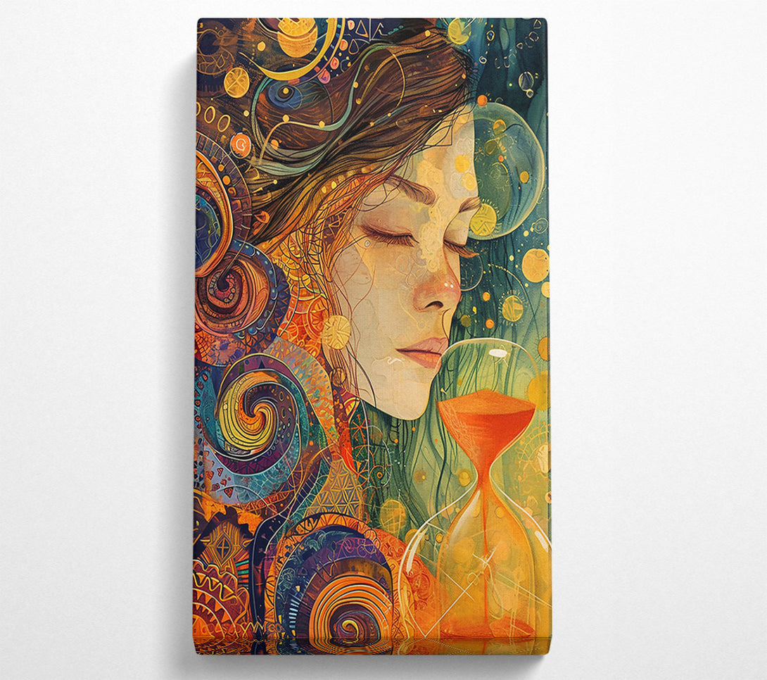  A Canvas Print of Golden Hourglass Dreams Canvas Print