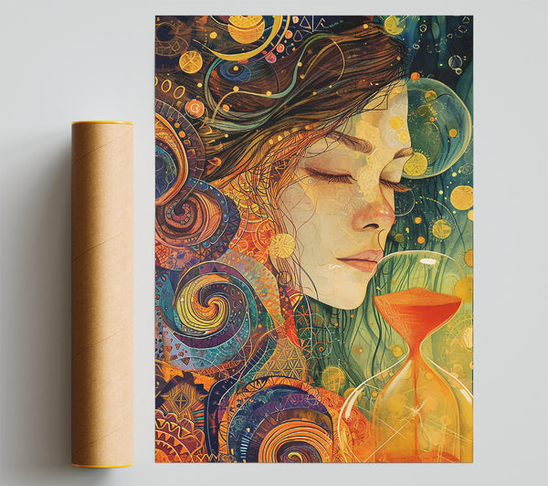Golden Hourglass Dreams Print