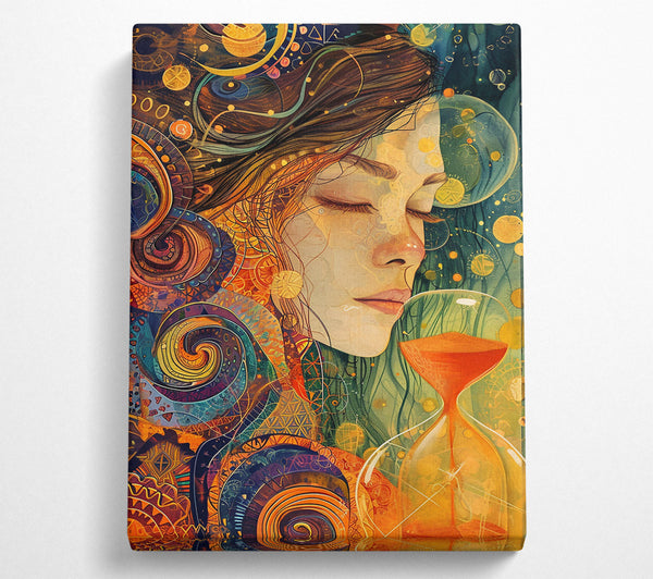  A Canvas Print of Golden Hourglass Dreams Canvas Print