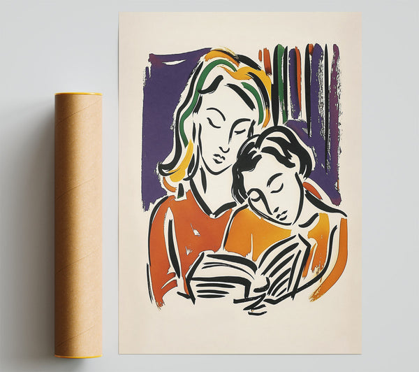 Orange Shared Story Giclee Print