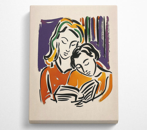  A Canvas Print of Orange Shared Story Canvas Wall Art