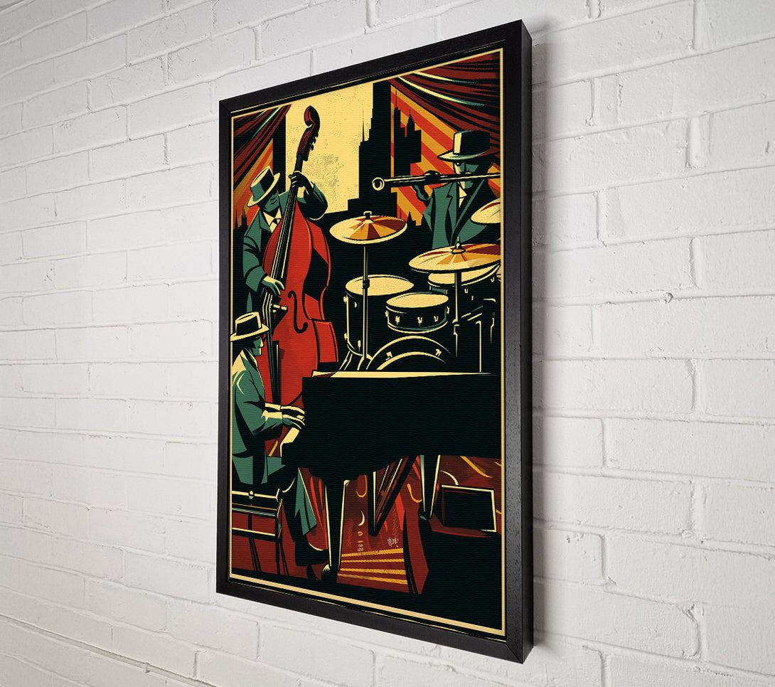  A Canvas Print of Red City Jazz Canvas Art