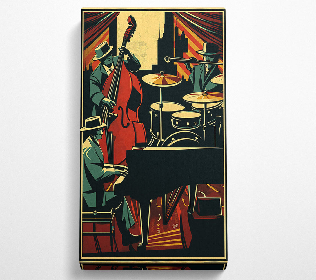  A Canvas Print of Red City Jazz Canvas Art