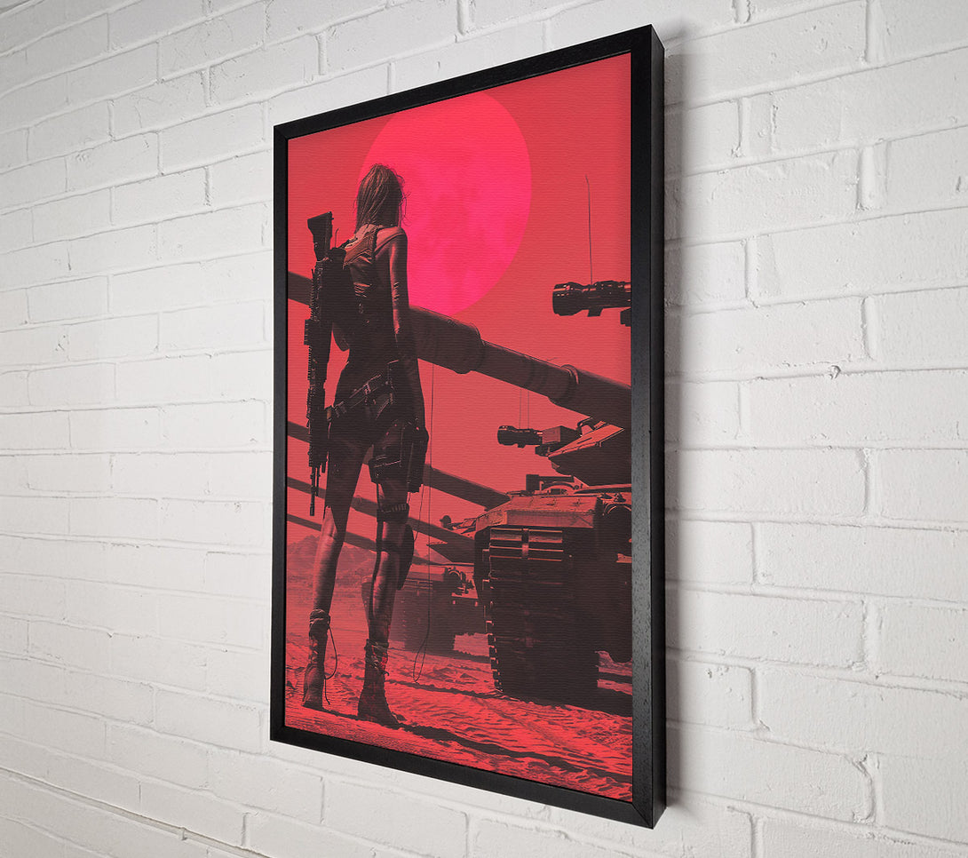  A Canvas Print of Crimson Desert Warrior Canvas Wall Art