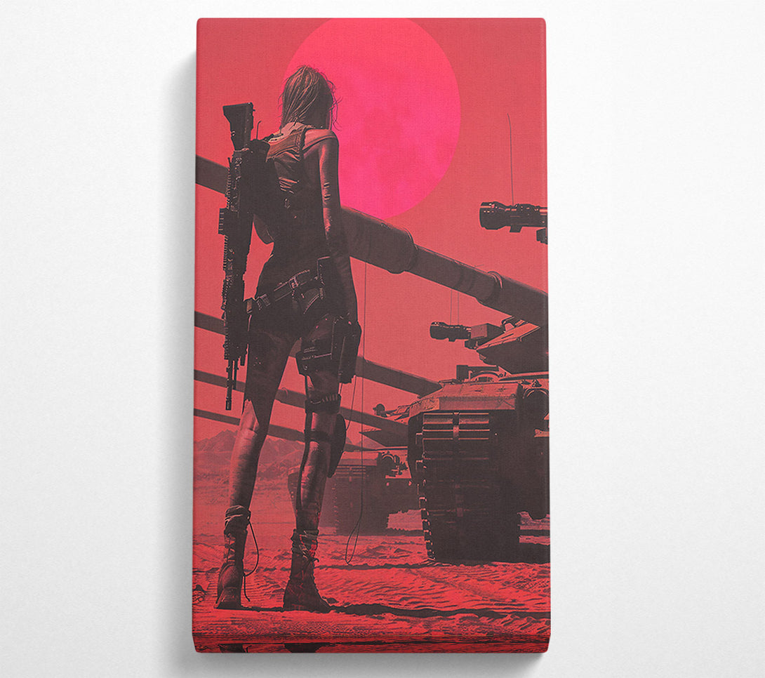  A Canvas Print of Crimson Desert Warrior Canvas Wall Art