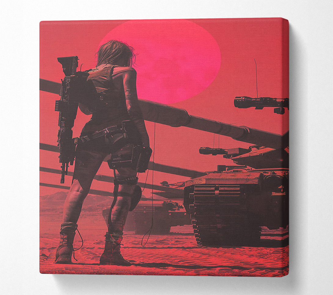  A Canvas Print of Crimson Desert Warrior Canvas Wall Art