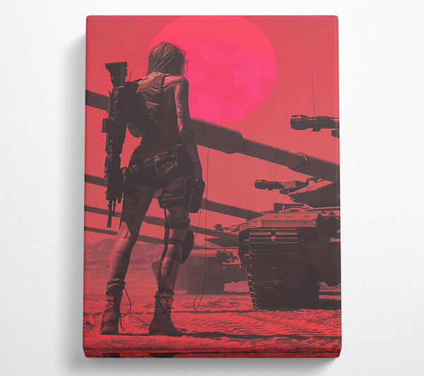  A Canvas Print of Crimson Desert Warrior Canvas Wall Art