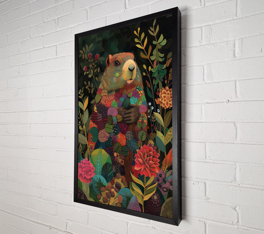  A Canvas Print of Red Marmot Dreams Canvas Art