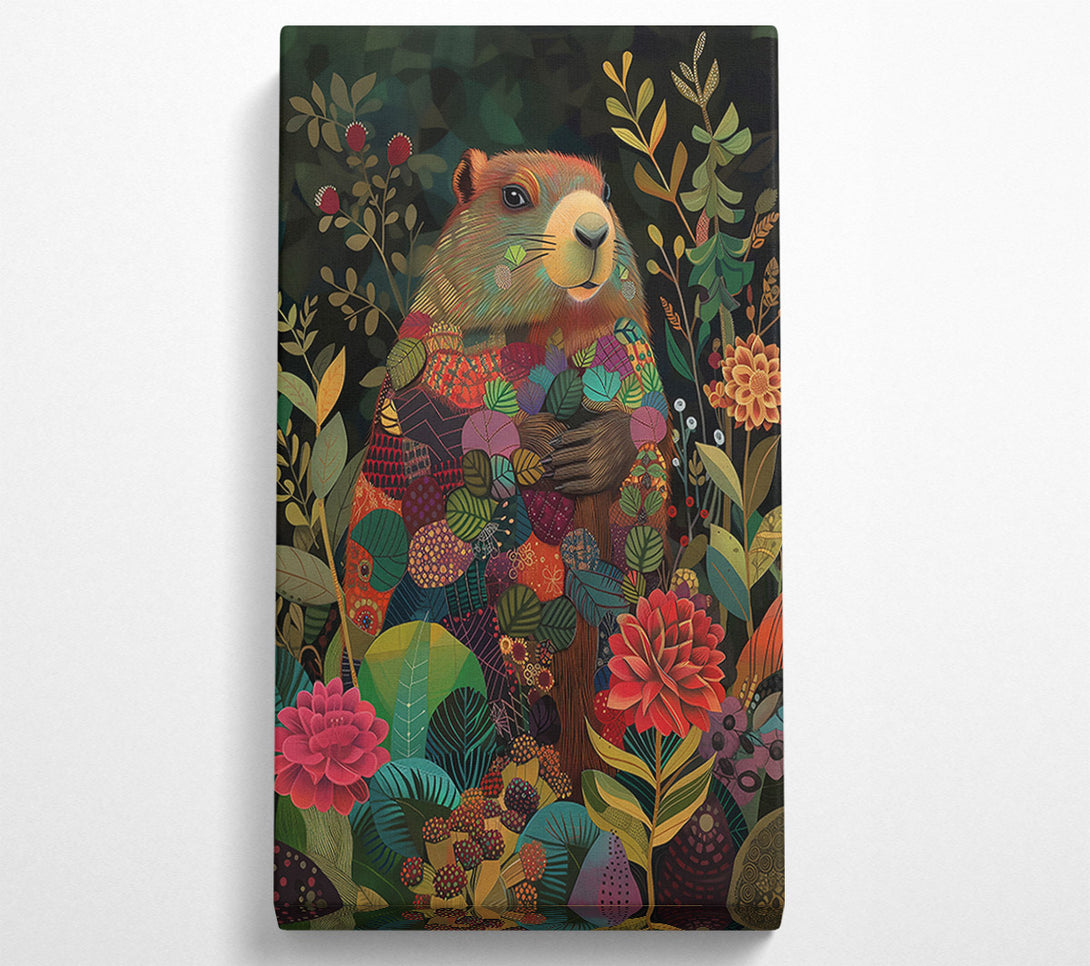  A Canvas Print of Red Marmot Dreams Canvas Art