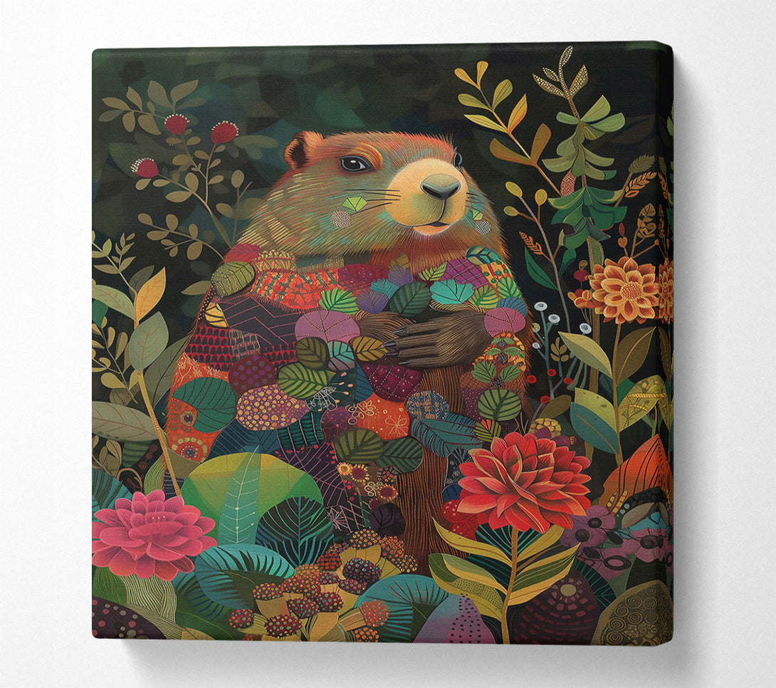  A Canvas Print of Red Marmot Dreams Canvas Art
