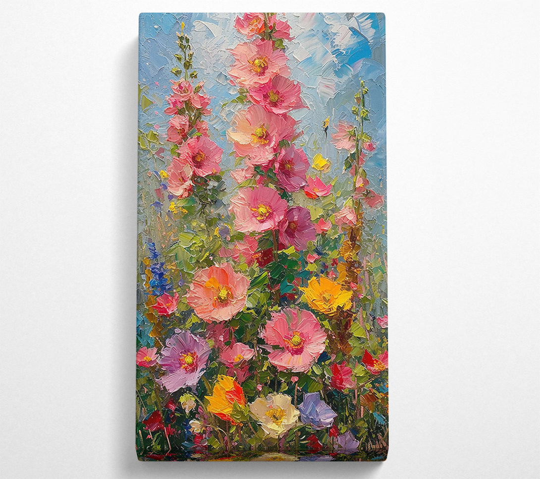  A Canvas Print of Pink Summer Bloom Canvas Print