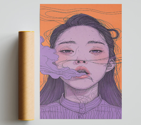 Purple Smoke Dream Poster