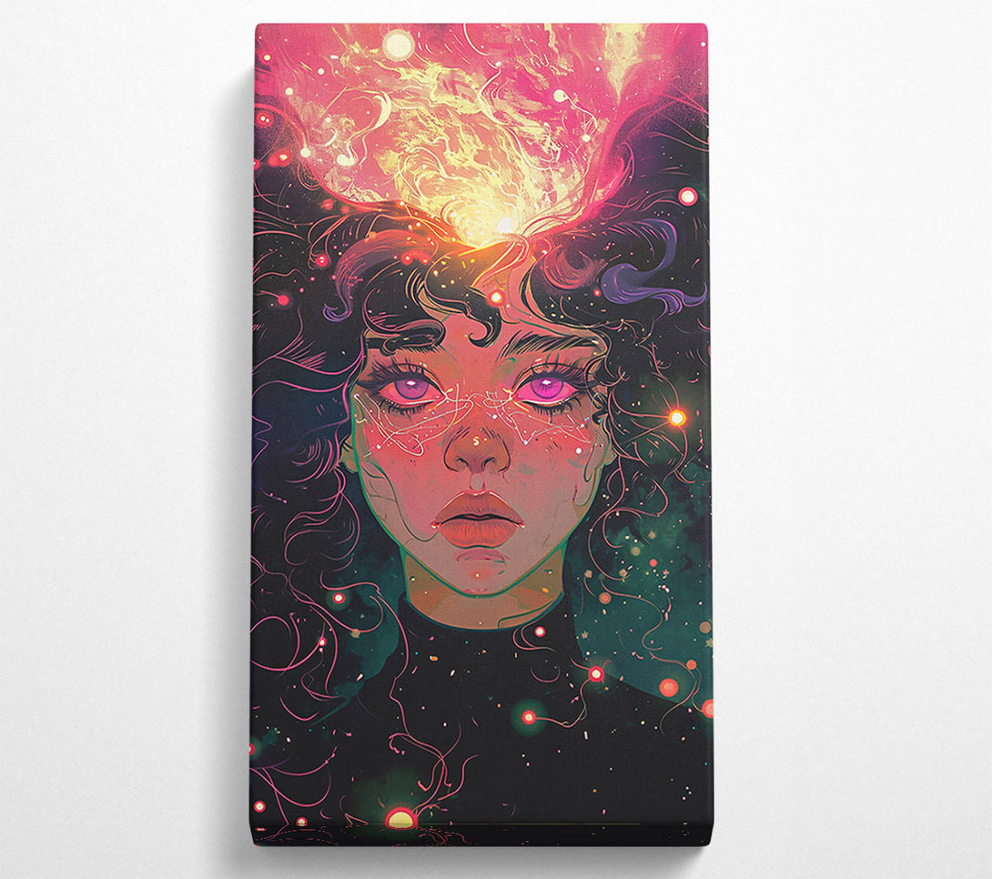  A Canvas Print of Cosmic Pink Embrace Canvas Wall Art
