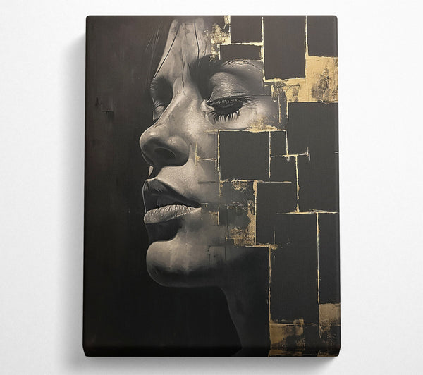  A Canvas Print of Golden Fragments Of Her Canvas Art