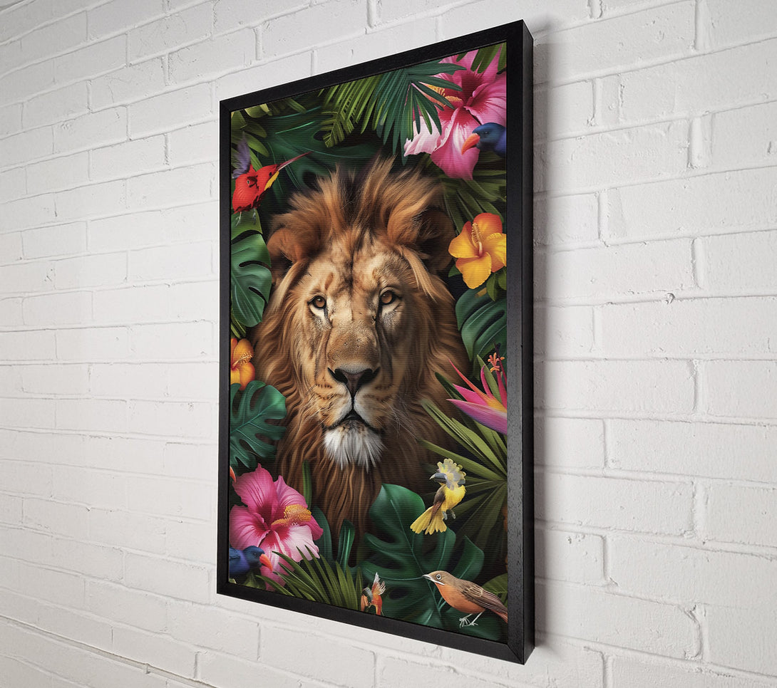  A Canvas Print of Golden Jungle King Canvas Print