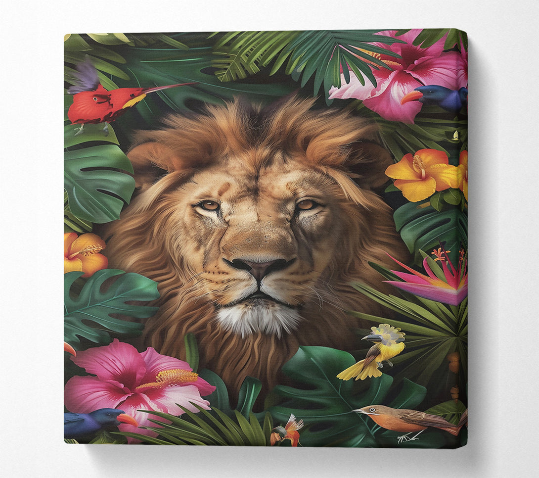  A Canvas Print of Golden Jungle King Canvas Print
