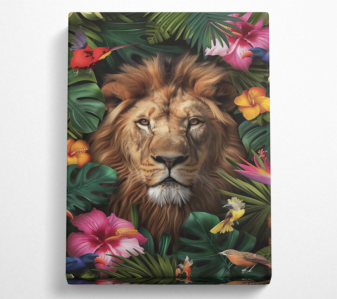  A Canvas Print of Golden Jungle King Canvas Print