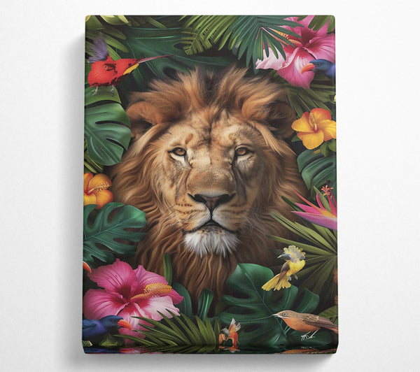  A Canvas Print of Golden Jungle King Canvas Print