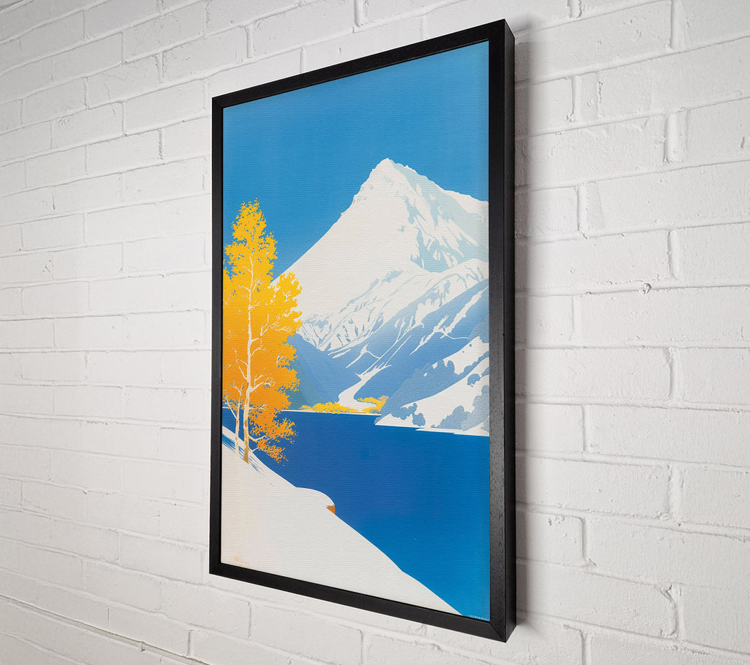  A Canvas Print of Blue Mountain Solitude. Canvas Wall Art