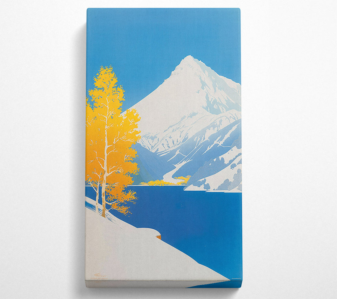  A Canvas Print of Blue Mountain Solitude. Canvas Wall Art