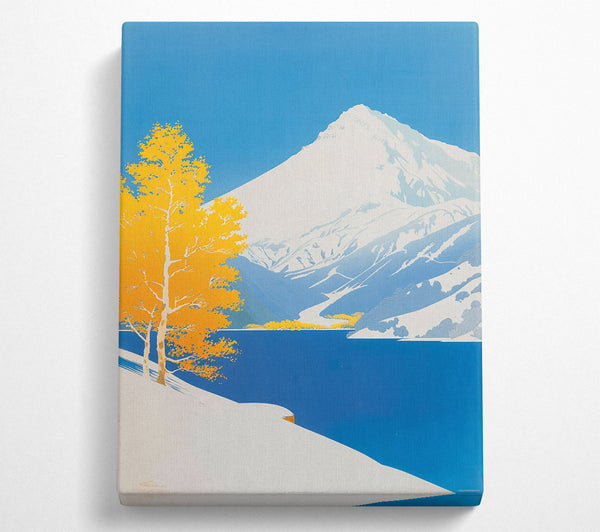  A Canvas Print of Blue Mountain Solitude. Canvas Wall Art