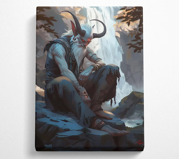  A Canvas Print of Azure Demon'S Lament Canvas Print