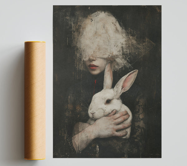 Red Lips, White Rabbit Poster