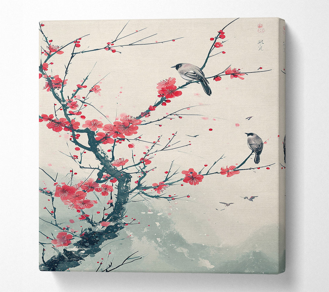  A Canvas Print of Crimson Branch Song Canvas Art