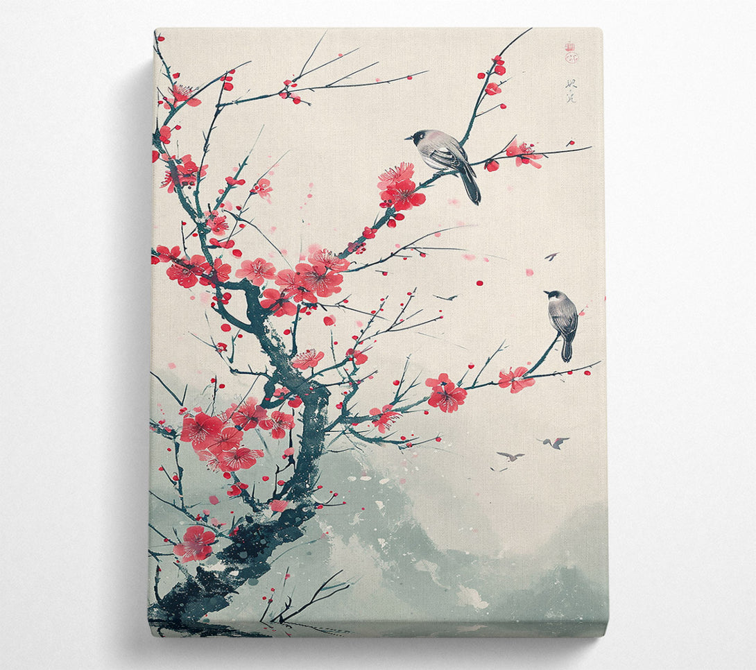  A Canvas Print of Crimson Branch Song Canvas Art