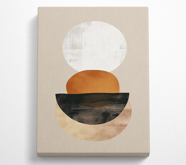  A Canvas Print of Terracotta Balanced Forms Canvas Print