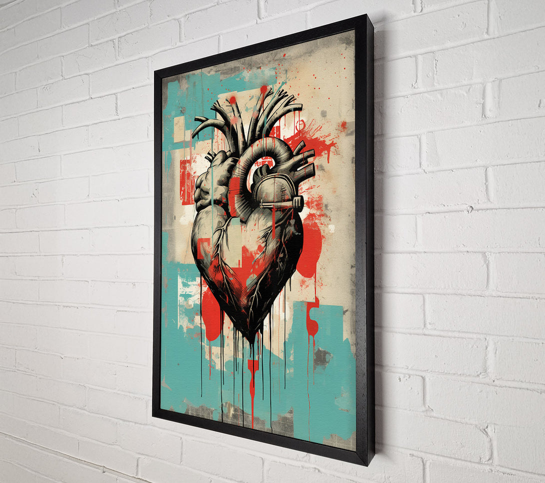  A Canvas Print of Heart Machine Canvas Print