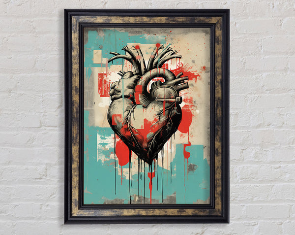 Heart Machine Framed Print