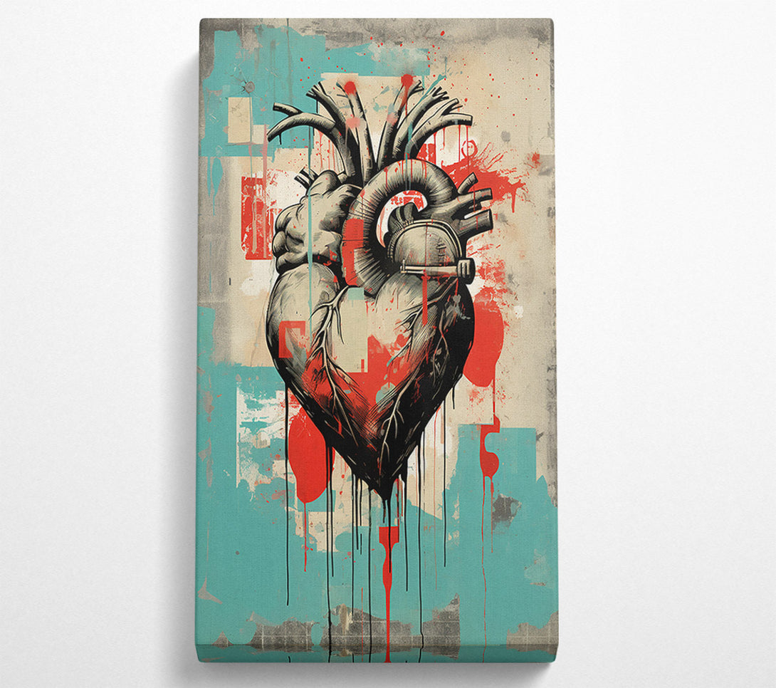  A Canvas Print of Heart Machine Canvas Print