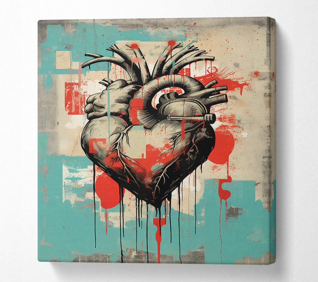  A Canvas Print of Heart Machine Canvas Print