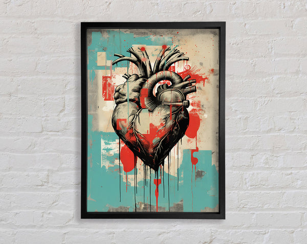 Heart Machine Framed Print