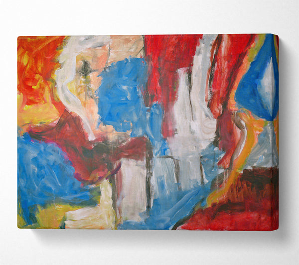  A Canvas Print of Azure Swirl Canvas Wall Art